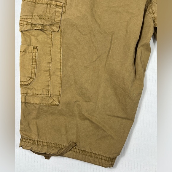 Ring of Fire Delano Messenger Cargo Shorts Mens 33 Beige RYB0412 NWT 100% Cotton - Picture 9 of 13